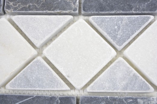 Pierre naturelle Borde bordure gris blanc anthracite bordure travertin salle de bain mur sol cuisine sauna salon - MOSBor-0226