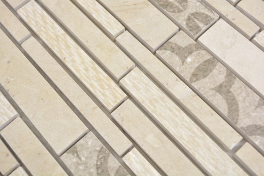 Marbre Mosaïque Mosaïque céramique beige cream Carreau mural Carrelage cuisine - MOS180-A0127B
