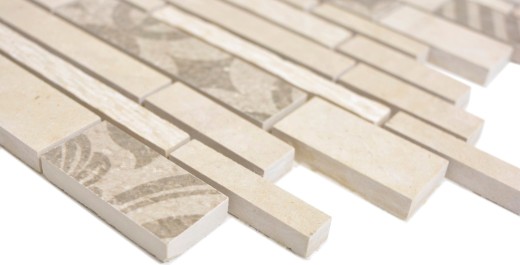 Marbre Mosaïque Mosaïque céramique beige cream Carreau mural Carrelage cuisine - MOS180-A0127B
