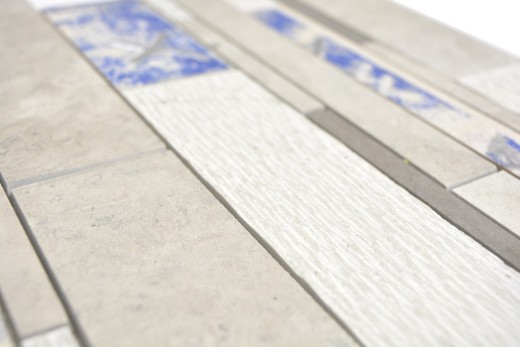 Marbre Mosaïque Carreaux Céramique Bâtons gris cream mur cuisine carrelage mur douche sol - MOS180-D09STG