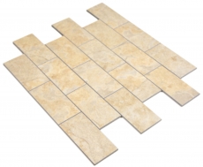 Rectangle AC aspect pierre Subway Level glossy Carreau de mosaïque murale Miroir de carrelage cuisine salle de bain MOS200-4LB_f