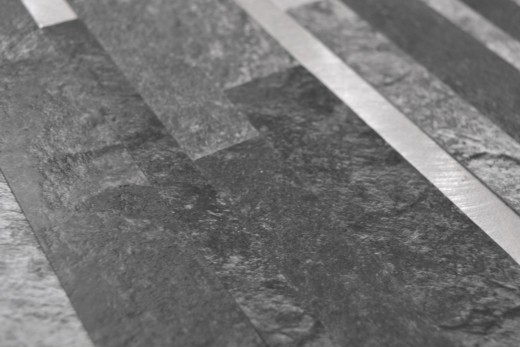 vinyle adhésif bâtonnets de mosaïque aspect pierre quartz anthracite argent miroir carrelage cuisine mur MOS200-32BS