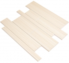 Panneau mural autocollant imitation bois DIY Mur de parement Décoration murale MOS200-53WWL