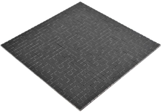 autocollant aspect métal alu noir mat/brillant brossé carrelage mur cuisine MOS200-L1B
