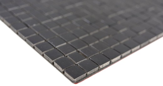 autocollant aspect métal alu noir mat/brillant brossé carrelage mur cuisine MOS200-L1B
