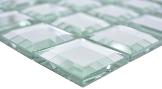 Mosaïque de verre Carreaux de mosaïque argent Mosaïque miroir Carreaux Cuisine Douche Salle de bains