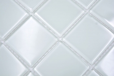 Mosaïque de verre Mosaïque de verre blanc nuancé de vert Carreau de mosaïque murale Miroir de carrelage cuisine douche salle de bain