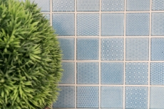 Motif manuel Carreau de mosaïque AQUABLAU BAD Pool Carrelage de salle de bain douche MOS16-0404_m