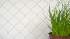 Motif main Retro Vintage Carreau de mosaïque Céramique Florentine blanc mat MOS13-11WM_m
