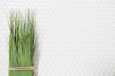 Motif main Mosaïque Carreau céramique Hexagone blanc mat mur douche Carreaux muraux MOS11A-0111_m