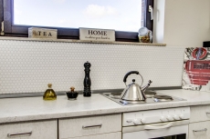 Motif main Mosaïque Carreau céramique Hexagone blanc mat mur douche Carreaux muraux MOS11A-0111_m