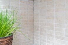 Motif main Mosaïque Carreau céramique Bâtons aspect pierre beige clair Carrelage cuisine MOS24-STSO45_m