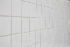 Motif main mosaïque carreau céramique blanc brillant carrelage mur salle de bain MOS16B-0101_m
