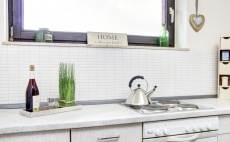 Motif main Carreau mosaïque Céramique baguettes blanc brillant Carrelage cuisine MOS24-0102_m