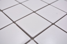 Motif main mosaïque carreau céramique blanc mat carrelage mur salle de bain MOS16B-0111_m