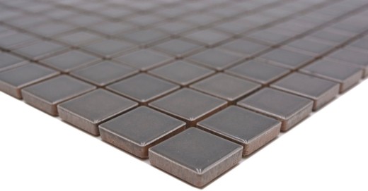 Motif à main Carreau de mosaïque Céramique gris métal Dos de cuisine Protection anti-éclaboussures BAD MOS18D-0204_m