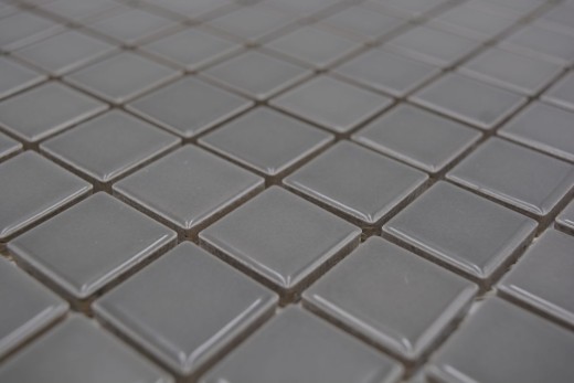 Motif à main Carreau de mosaïque Céramique gris métal Dos de cuisine Protection anti-éclaboussures BAD MOS18D-0204_m