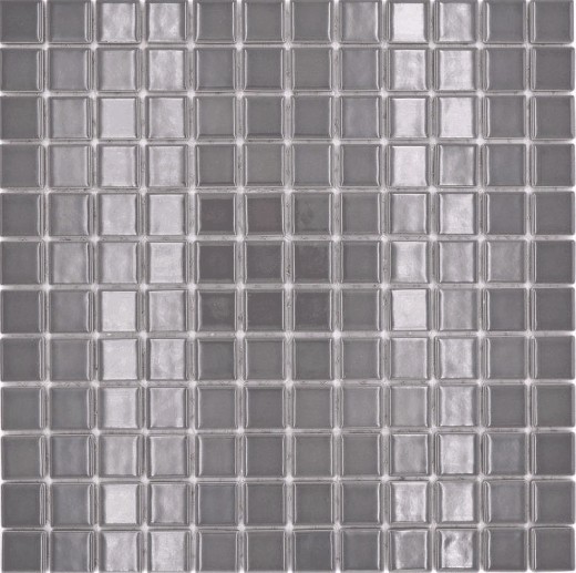 Motif à main Carreau de mosaïque Céramique gris métal Dos de cuisine Protection anti-éclaboussures BAD MOS18D-0204_m