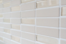 Motif main Carreau de mosaïque Céramique Bâtons beige clair non émaillé Verre Carreau de douche Carreau de sol MOS24-1212-R10_m