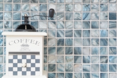 Motif main Mosaïque Coquillage gris bleu Carrelage mural Salle de bain MOS150-SM2582_m
