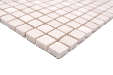 Motif main Carreau de mosaïque Marbre Pierre naturelle blanc Botticino Anticato MOS38-0104_m