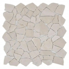 Motif main Carreau de mosaïque Marbre Pierre naturelle blanche Bruch Ciot Botticino Anticato MOS44-0104_m