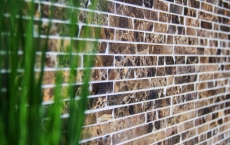 Motif main Carreau de mosaïque Marbre Pierre naturelle Brick Impala brun flammé MOS40-1304_m