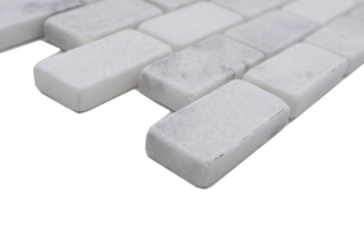 Motif main Carreau de mosaïque Marbre Pierre naturelle blanche Brick Ibiza Antique Marble MOSSopo-46692_m