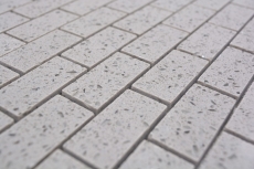 Motif à main Mosaïque Carrelage Quartz Composite Pierre artificielle Brick Artifical gris MOS46-0204_m