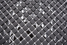 Échantillon manuel de mosaïque ECO Recycling GLAS Enamel noir mat verre MOS140-01B_m