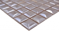 Échantillon manuel de mosaïque ECO Recyclé GLAS ECO coffee metallic 3DF MOS350-24_m