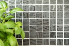 Échantillon manuel de carreau de mosaïque ECO Recycling GLAS ECO noir anthracite MOS360-03_m