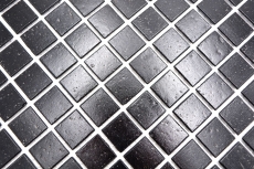 Échantillon manuel de mosaïque de verre noir Carrelage mural Carrelage de salle de bain MOS50-0302_m