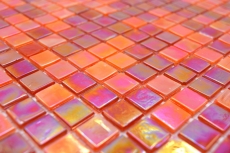 Motif manuel Carreau mosaïque en verre rouge Carreaux muraux Carreaux de salle de bains Dos de douche Miroir MOS58-0902_m