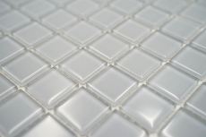 Motif à main Carreau de mosaïque Translucide gris Mosaïque de verre Crystal gris clair BAD WC cuisine MUR MOS60-0204_m