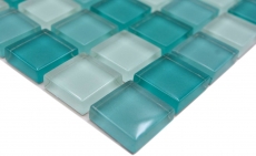 Motif main Carreau de mosaïque translucide vert Mosaïque de verre Crystal vert SALLE DE BAINS WC CUISINE MUR MOS72-0602_m