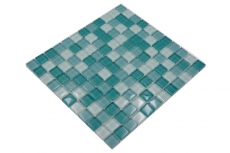 Motif main Carreau de mosaïque translucide vert Mosaïque de verre Crystal vert SALLE DE BAINS WC CUISINE MUR MOS72-0602_m