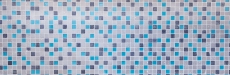 Motif manuel Carreau de mosaïque Translucide bleu gris Mosaïque de verre Crystal Resin bleu gris MOS82-0402_m