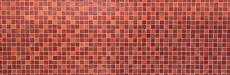 Motif manuel Carreau de mosaïque Translucide rouge Mosaïque de verre Crystal Resin rouge Structure MOS83-CB30_m