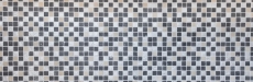 Échantillon manuel Carreau de mosaïque Translucide gris noir Mosaïque de verre Crystal Resin gris noir argenté MOS83-0226_m