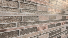 Échantillon manuel Carreau de mosaïque Translucide aluminium beige cuivre composite Mosaïque de verre Crystal pierre alu beige cuivre MOS49-GV74_m