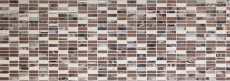 Motif manuel Carreau de mosaïque Translucide brun argenté Rectangle Mosaïque de verre Crystal pierre brune MOS87-SM78_m