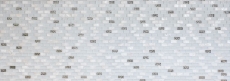 Motif manuel Carreau de mosaïque Translucide blanc Brick Mosaïque de verre Crystal Pierre coquillage blanc MOS87-B01S_m