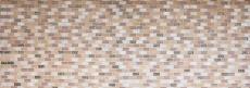 Motif manuel Carreau de mosaïque Translucide beige Brick Mosaïque de verre Crystal Pierre coquillage beige MOS87-B05S_m