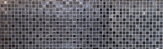 Échantillon manuel Carreau de mosaïque Translucide gris noir Mosaïque de verre Crystal Pierre grise noire MOS62-0302-GN_m