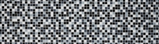 échantillon manuel carreau de mosaïque autocollant translucide blanc gris noir mosaïque de verre Crystal gris noir blanc essuyé MOS200-4CM28_m