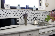 Motif manuel Carreau mosaïque autocollant film vinyle argenté noir blanc Vinyl Squares Black and White Stahls 4er Pack MOSVinyl-24082_m
