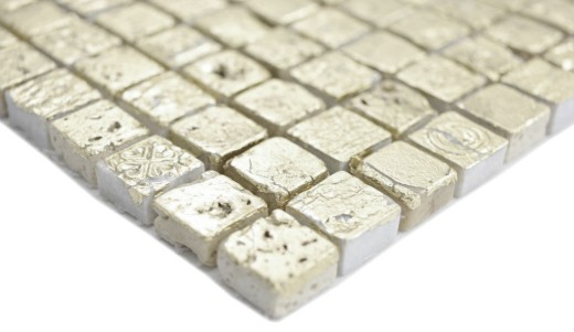 Motif main mosaïque pierre résine or mur carrelage cuisine salle de bain MOS88-0707_m