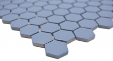 Motif main Mosaïque céramique Hexagone bleu-vert R10B receveur de douche Carreau de sol Mosaïque cuisine salle de bain sol MOS11H-0405-R10_m