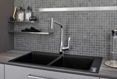 Échantillon manuel de carreaux de mosaïque PLAQUE DE DOUCHE GRIS STEIN MATT MOS18-0208-R10_m